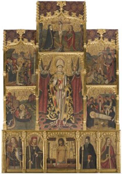 Retablo de Sant Cebrià de la ermita de Sant Fost.