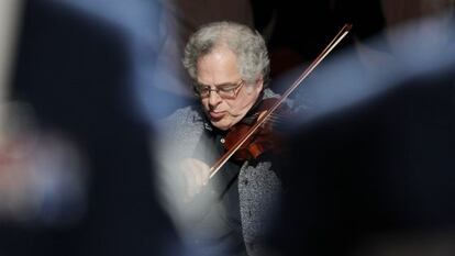 Itzhak Perlman, durante un concierto en Nueva York en 2013.