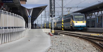 Estación de tren en República Checa.