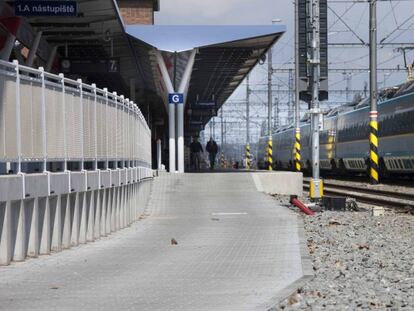 Estación de tren en República Checa.