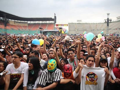 El p&uacute;blico que asisti&oacute; a la &uacute;ltima edici&oacute;n del Festival Vive Latino, que se celebra en M&eacute;xico DF desde hace 15 a&ntilde;os. 