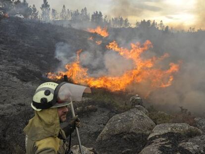 Incendio en O Xurés