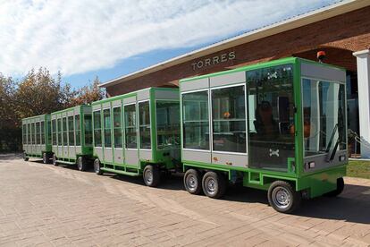 El tren para las visitas de Familia Torres.