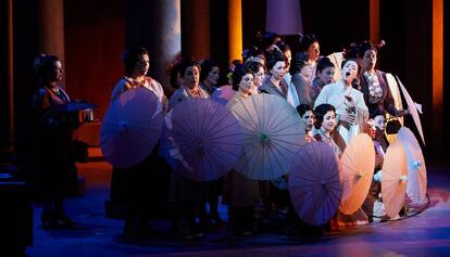 Escena de la ópera Madama Butterfly.