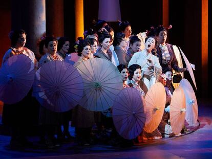 Escena de la ópera Madama Butterfly.
