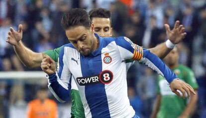 Sergio Garc&iacute;a, durante un partido de la temporda 2014-2015.