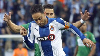 Sergio Garc&iacute;a, durante un partido de la temporda 2014-2015.