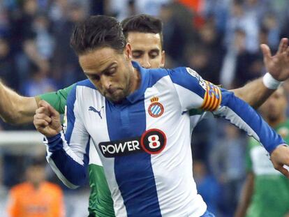 Sergio Garc&iacute;a, durante un partido de la temporda 2014-2015.