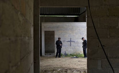 La bodega donde tuvo lugar la matanza en 2014. 