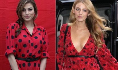 Las actrices Eva Mendes y Blake Lively.