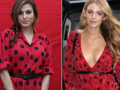 Las actrices Eva Mendes y Blake Lively.