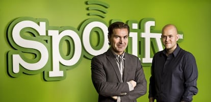 Daniel EK y Mart&iacute;n Lorentzon, fundadores de Spotify