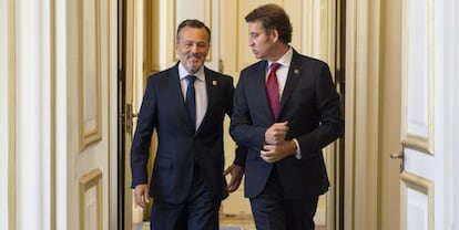 Hern&aacute;ndez y Feij&oacute;o, hoy en el Pazo de Raxoi.