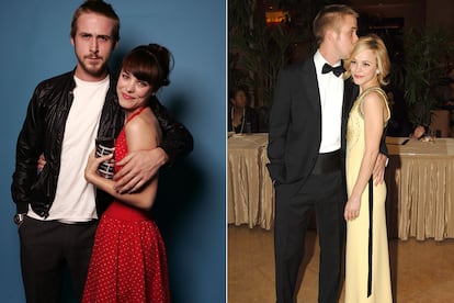 Rachel Mcdams y Ryan Gosling.

	Parecía un guión de Nicholas Sparks. Los dos actores de El diario de Noa se enamoraron durante el rodaje y dejaban el mejor beso de la historia de los MTV Movie Awards. Rompieron en verano de 2007. Internet todavía no se ha recuperado.