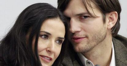 Demi Moore y Ashton Kutcher.