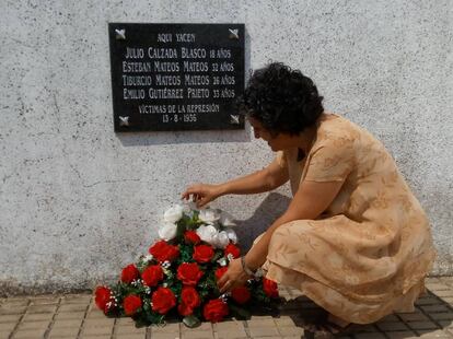 Isabel Mateos, nieta de una de las víctimas de la represión franquista.