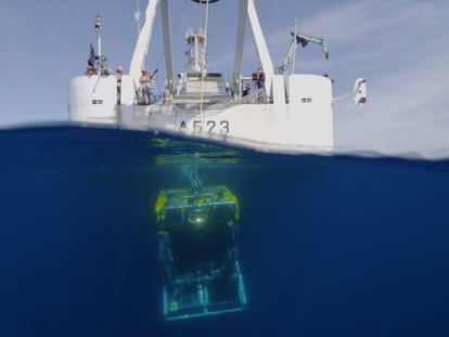 Investigación submarina en las Azores.