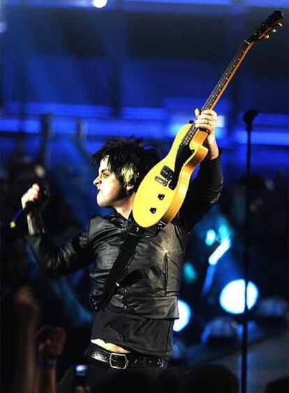 El cantante de Green Day durante la gala de los premios MTV