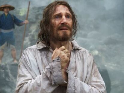 Liam Neeson en una imagen promocional de &#039;Silence&#039;. 