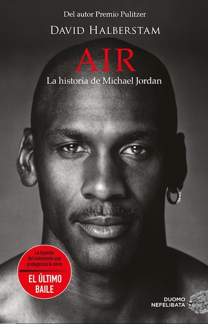 Portada del libro AIR, la historia de Michael Jordan de David Halberstam.