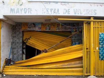 Supermercado saqueado em Ciudad Bolivar (Venezuela), em 19 de dezembro de 2016.