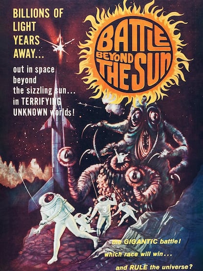 Original poster for Battle Beyond The Sun. 