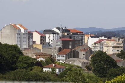 Vista general del casco urbano de A Estrada.