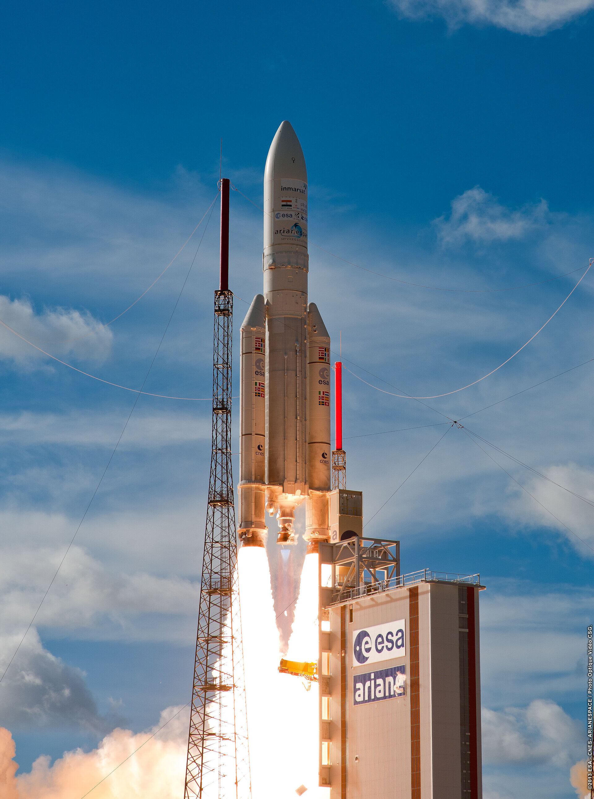 El cohete 'Ariane 5'.