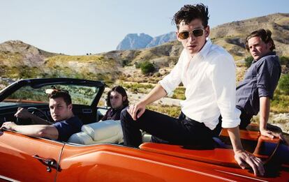 La banda de indie rock Arctic Monkeys.