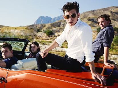 La banda de indie rock Arctic Monkeys. 