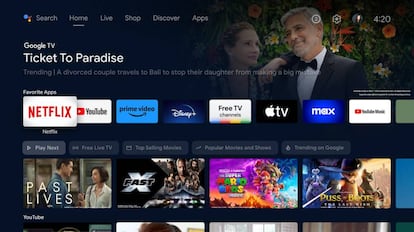Nueva interfaz de Android TV