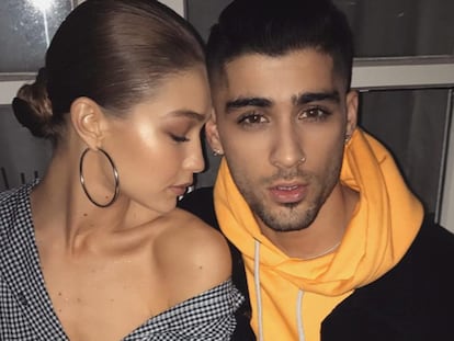 Gigi Hadid y Zayn Malik en 2017