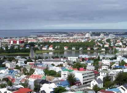 Vista panorámica de la capital islandesa