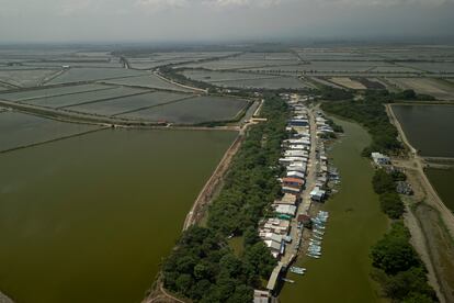 Puerto Conchero visto desde el aire.