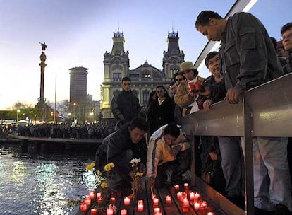 Homenaje en febrero de 2002 a Wilson Pacheco en el lugar donde fue arrojado.