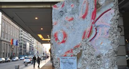 Fragmento del Muro en Berlín.