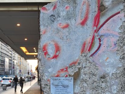 Fragmento del Muro en Berl&iacute;n.