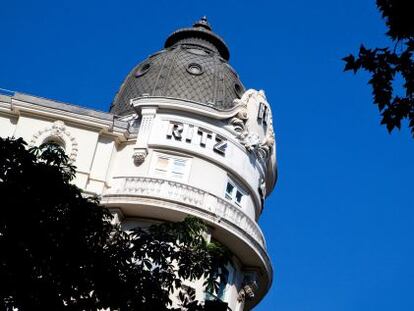 Fachada del Hotel Ritz de Madrid.