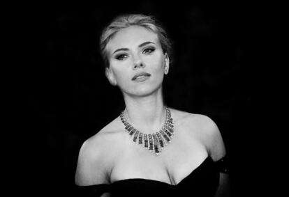 Scarlett Johansson durante la premier de la película 'Under The Skin' en el Festival de Cine de Venecia.