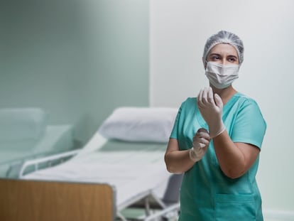 A técnica de enfermagem Luciana Martinez.