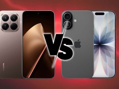 Xiaomi 15T frente al móvil iPhone 17