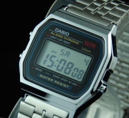 Este es el Casio, modelo A159W, que llevaban muchos de los prisioneros de Al Qaeda que han pasado por Guantánamo.