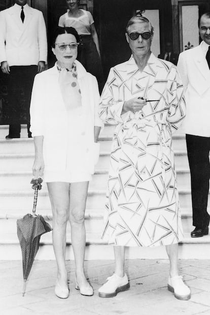 Wallis Simpson y Eduardo VIII de vacaciones en Italia.