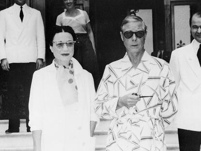 Wallis Simpson y Eduardo VIII de vacaciones en Italia.