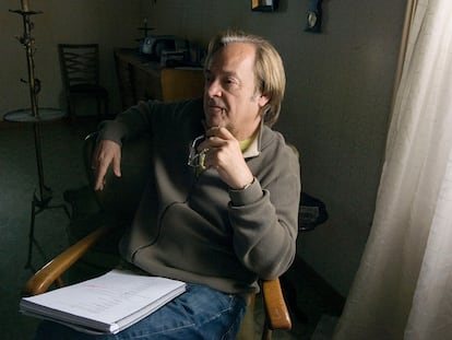 Ventura Pons, durante el rodaje de la película 'Forasters', el año 2008, en Poblenou, Barcelona.