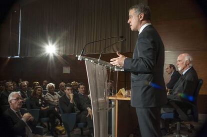 Iñigo Urkullu durante su intervención en la conmemoración del 30 aniversario de Osakidetza.