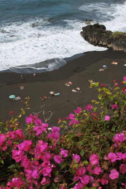 La playa del Bollullo, en el municipio tinerfeño de La Orotava.