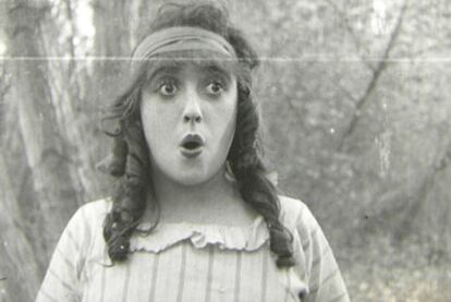 Fotograma de <i>Won in cupboard (</i>1914), de Mabel Normand.