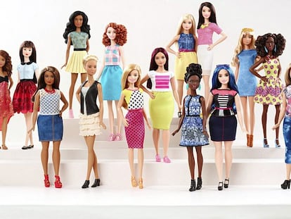 As novas bonecas 'Barbie' lançadas pela Mattel.