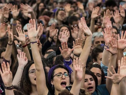 Protesta contra la sentencia de La Manada, caso recogido en el informe del Consejo de Europa.